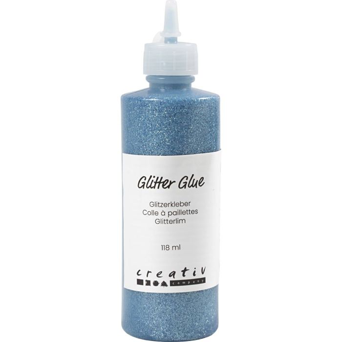 Glitter Glue, light blue, 118 ml/ 1 bottle