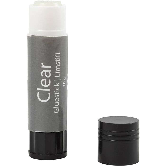 Clear Glue Stick, Round, 10 g, 1 pc