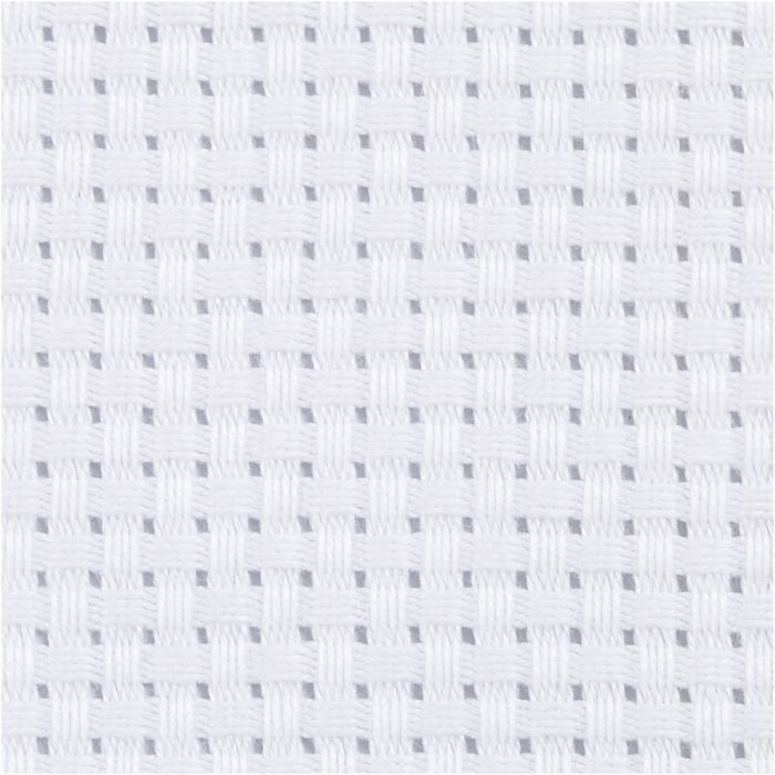 Aida Fabric, W: 150 cm, 35 squares per 10cm , white, 3 m/ 1 pc