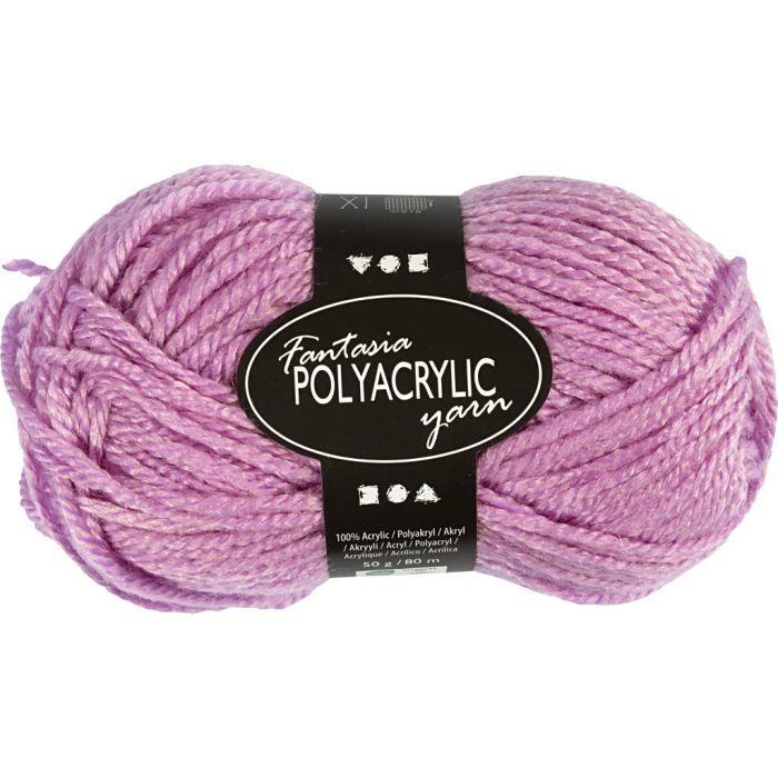 Fantasia Acrylic Yarn, L: 80 m, needle 4,5-5, rose, 50 g/ 1 ball