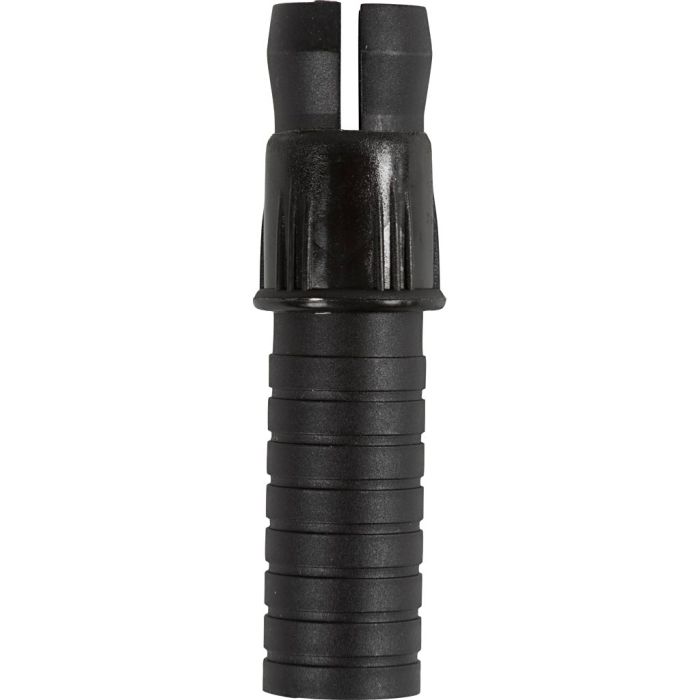 Oil Pastel Holder, L: 6,2 cm, dia. 1 cm, black, 3 pc/ 1 pc