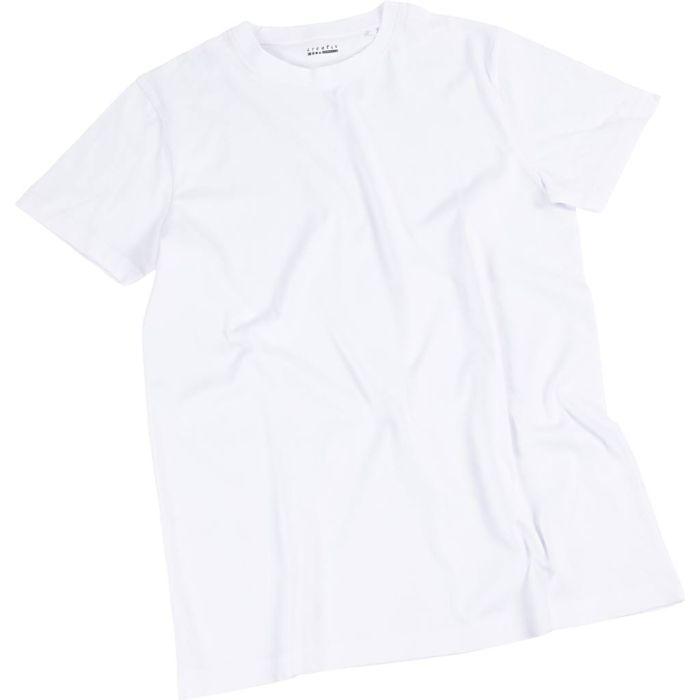 T-shirts, W: 55 cm, size large, round neck, 145 g, white, 1 pc