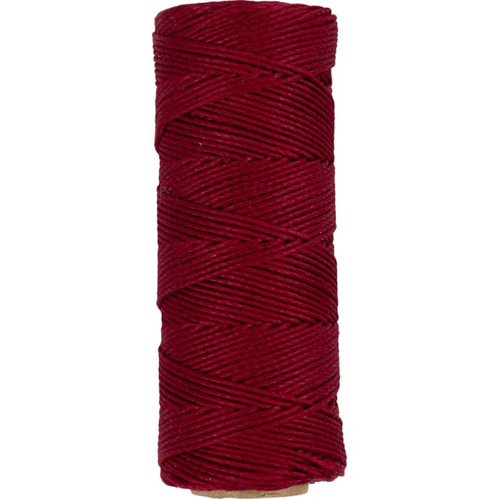 Bamboo Cord, thickness 1 mm, red, 65 m/ 1 roll