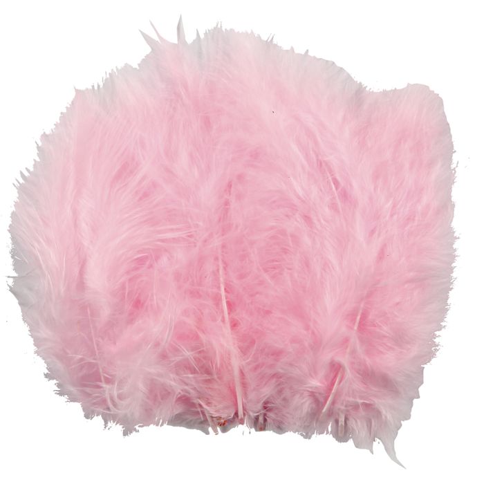 Down, size 5-12 cm, light red, 15 pc/ 1 pack