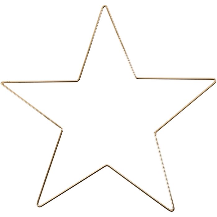Star Ornament, dia. 30 cm, thickness 3 mm, gold, 1 pc