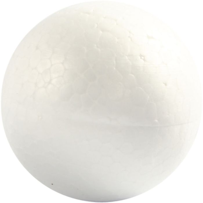 Polystyrene Balls, dia. 5 cm, white, 5 pc/ 1 pack