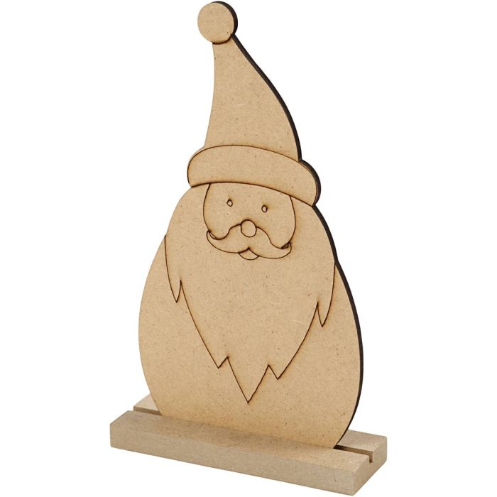 Christmas figure, Santa, H: 15 cm, D. 3 cm, W: 9 cm, thickness 3 mm, 1 pc