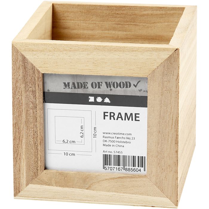 Pencil Holder, size 10x10x10 cm, hole size 6,2x6,2 cm, 1 pc