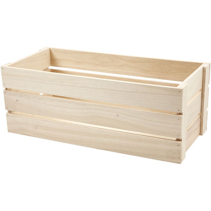 Wooden Box, H: 17 cm, size 45x20 cm, max. 8 kg, 1 pc