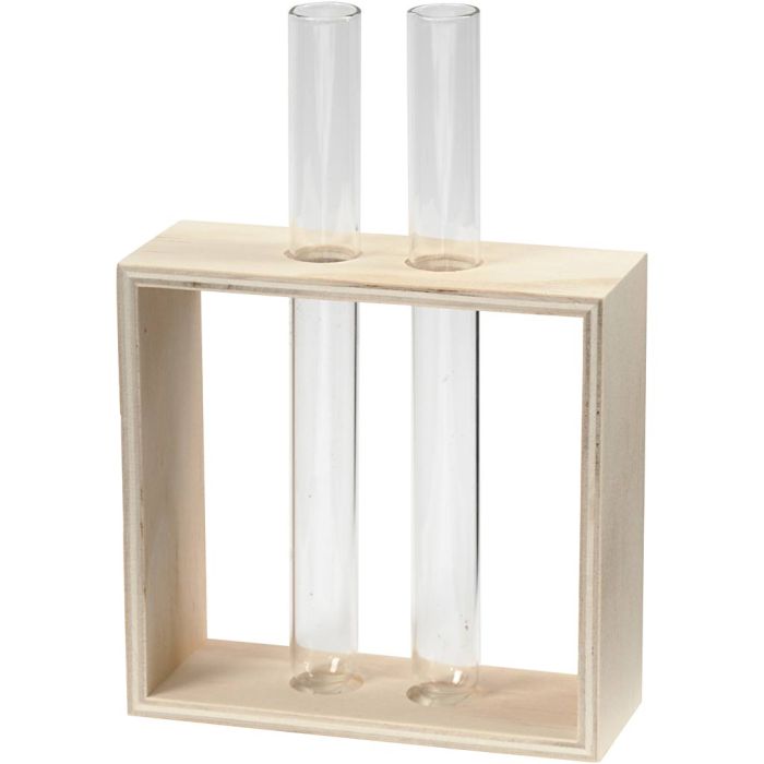 Test Tube Holder, H: 10+15 cm, D. 4 cm, W: 10,5 cm, 1 pc