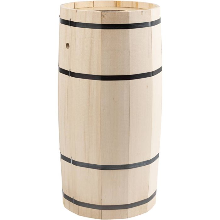 Carnival Barrel, beech, H: 54 cm, dia. 26 cm, big, 1 pc