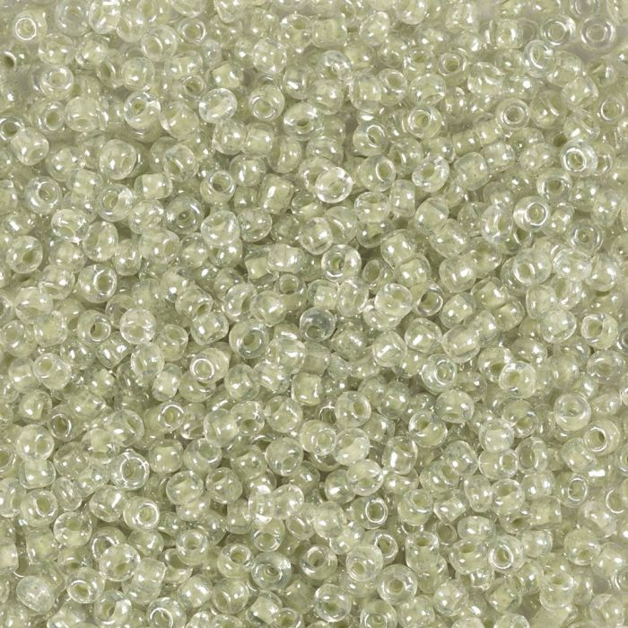 Rocaille seed beads, no. 15/0, dia. 1.7 mm, hole size 0,5-0,8 mm, mother-of-pearl, 25 g/ 1 pack