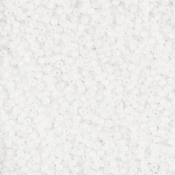 Rocaille seed beads, no. 15/0, dia. 1.7 mm, hole size 0,5-0,8 mm, crystal, 25 g/ 1 pack