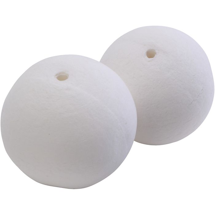 Compressed Cotton Balls, dia. 60 mm, white, 10 pc/ 1 pack