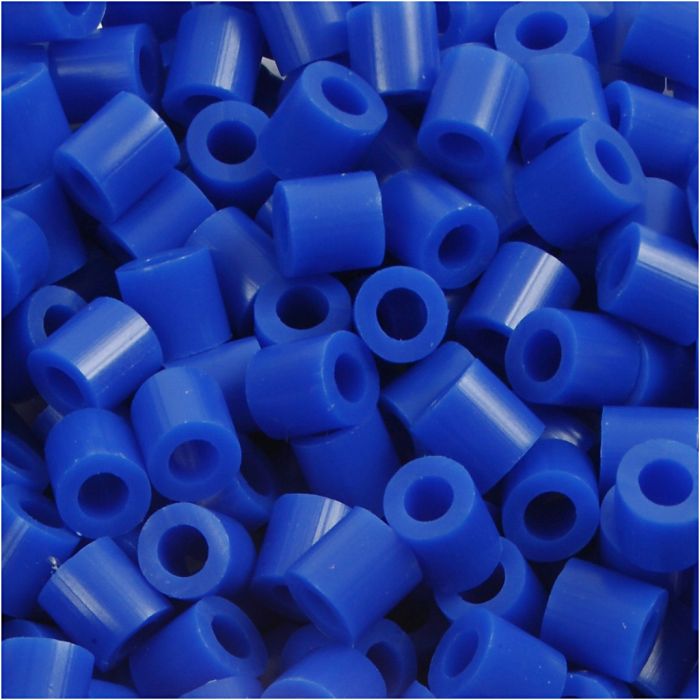 Fuse Beads, size 5x5 mm, hole size 2,5 mm, medium, dark blue (32232), 6000 pc/ 1 pack