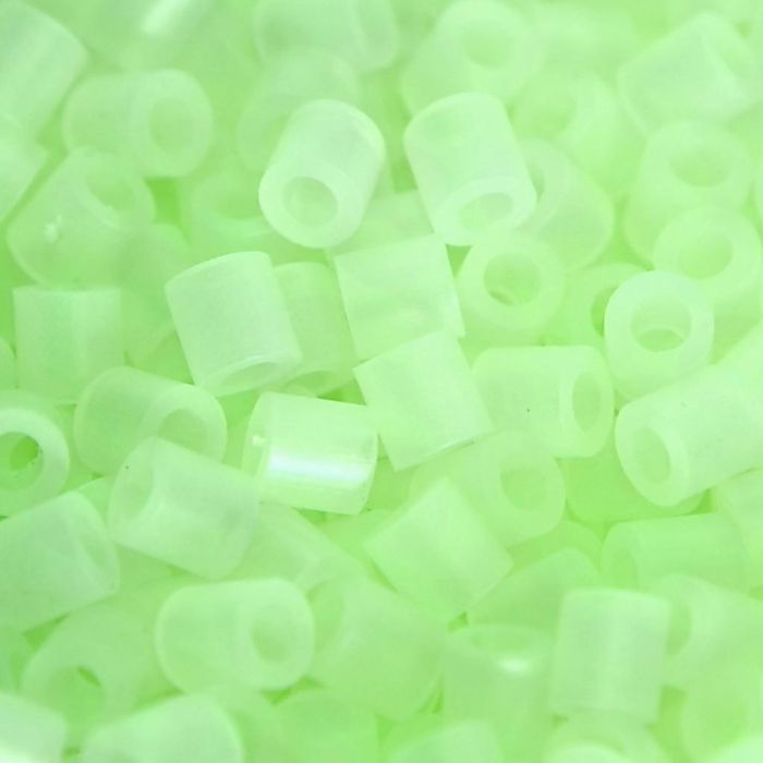 Fuse Beads, size 5x5 mm, hole size 2,5 mm, medium, luminous, 1100 pc/ 1 pack