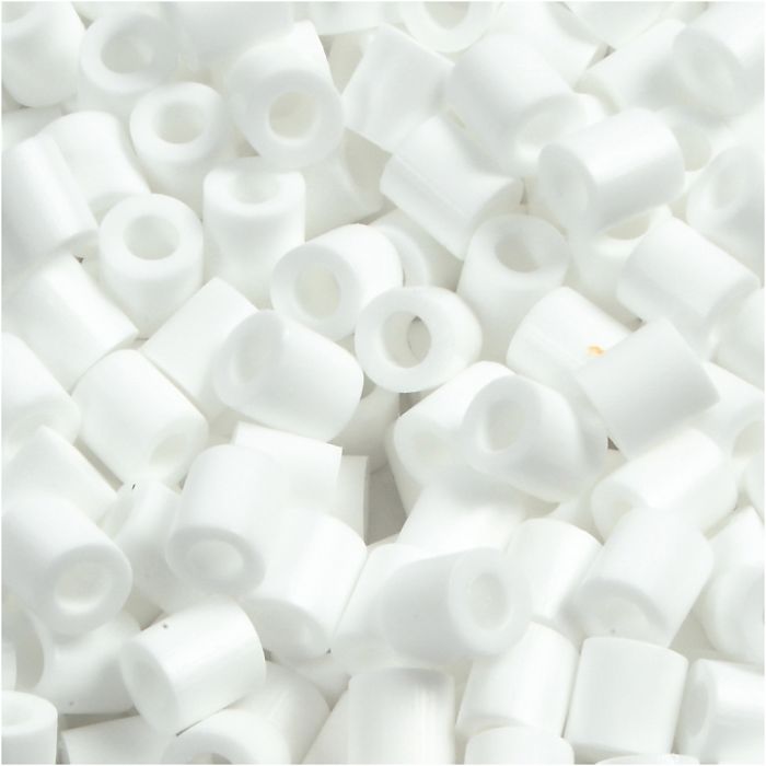 PhotoPearls, size 5x5 mm, hole size 2,5 mm, medium, white (15), 1100 pc/ 1 pack
