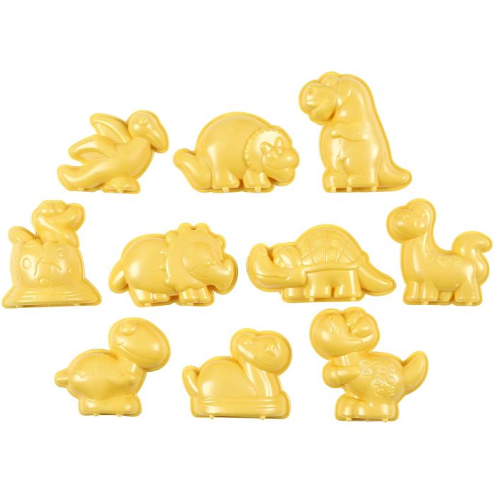 Casting Mould, jurassic valley, size 4,5-6 cm, 10 pc/ 1 pack