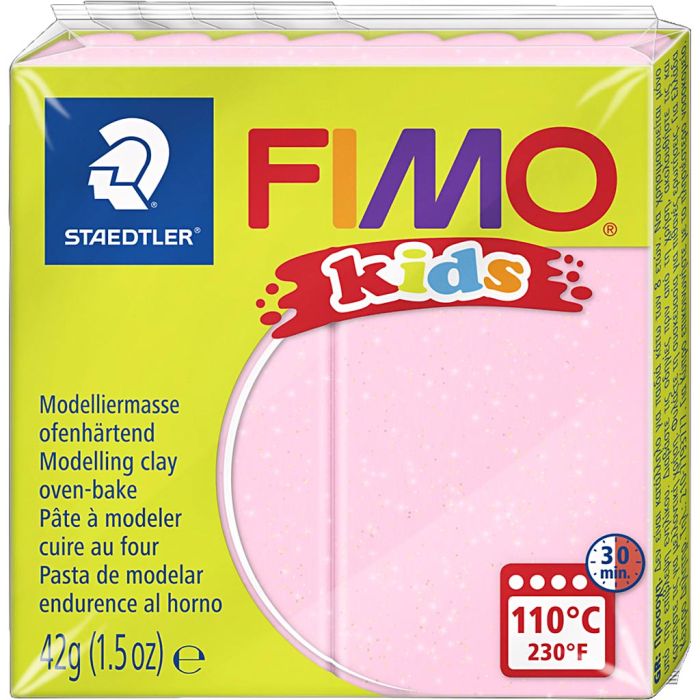 FIMO® Kids Clay, glitter, pearl red, 42 g/ 1 pack