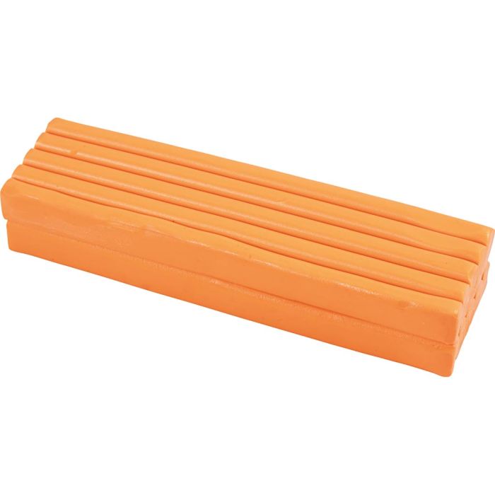 Modelling Clay, size 13x6x4 cm, orange, 500 g/ 1 pack