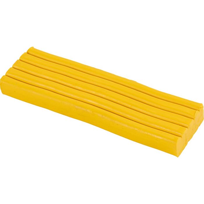 Modelling Clay, size 13x6x4 cm, golden yellow, 500 g/ 1 pack
