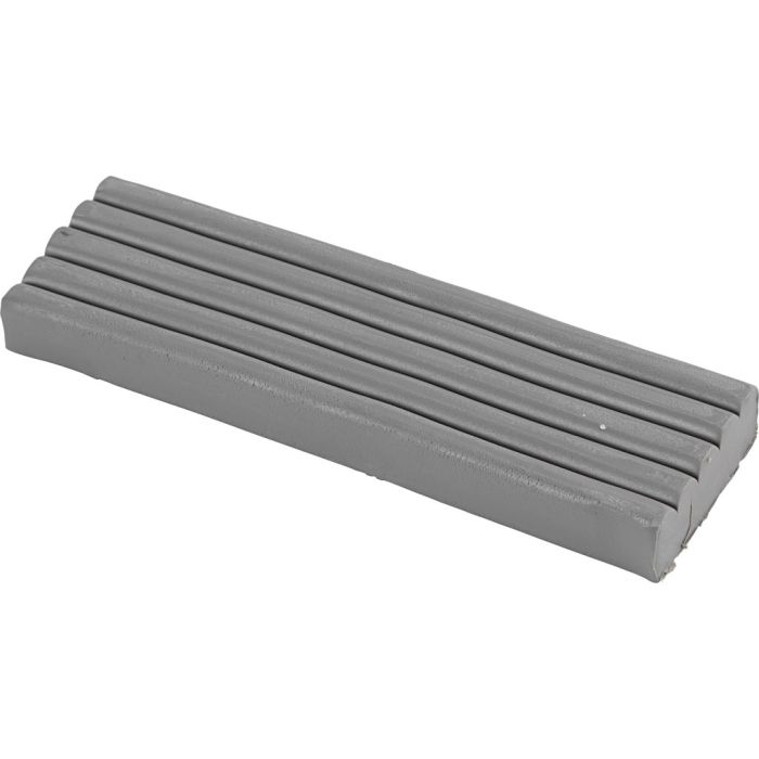 Modelling Clay, size 13x6x4 cm, grey, 500 g/ 1 pack