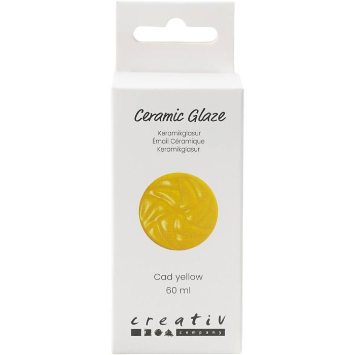 Ceramic Glaze, 984-1101 °C, opaque, cad Yellow, 60 ml/ 1 tub