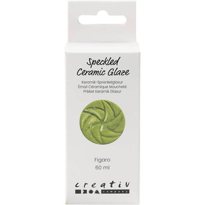 Speckled Ceramic Glaze, 999-1060 °C, opaque, figaro, 60 ml/ 1 tub