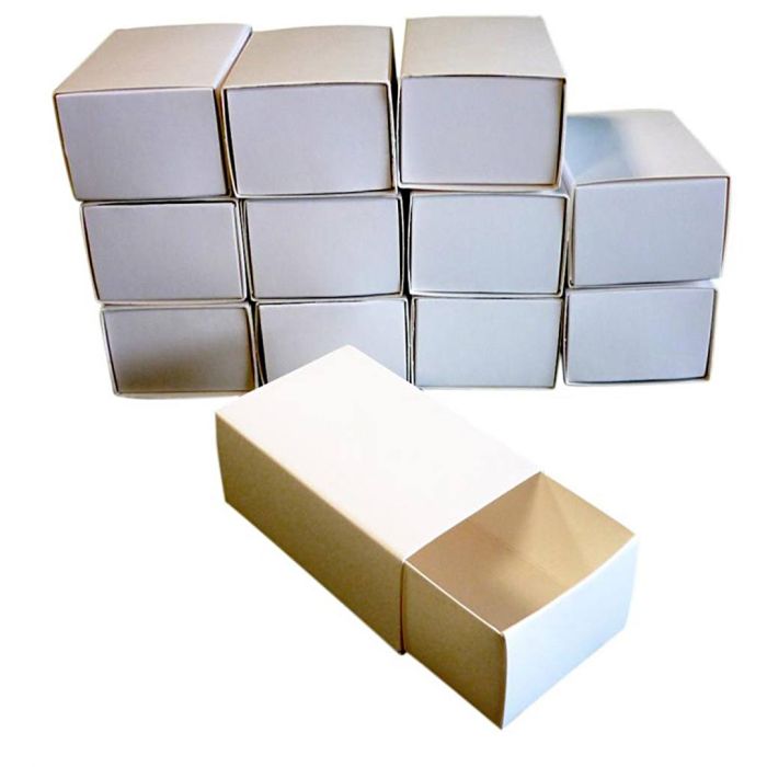Empty matchboxes, size 8x5x3,5 cm, 12 pc/ 1 pack