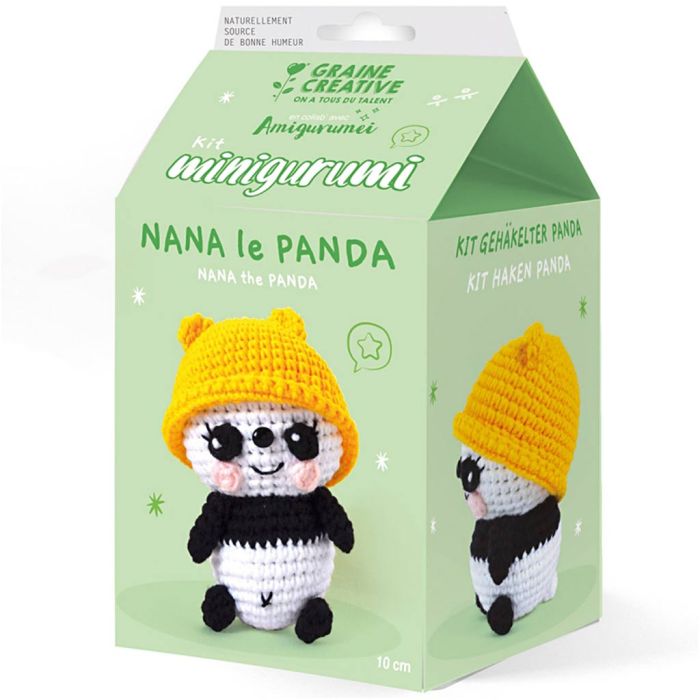 Amigurumi Crochet Kit, Nana the Panda, 1 pack