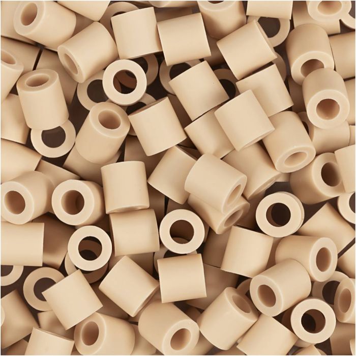 NABBI BioBeads, size 5x5 mm, hole size 2,5 mm, medium, cream, 1000 pc/ 1 pack
