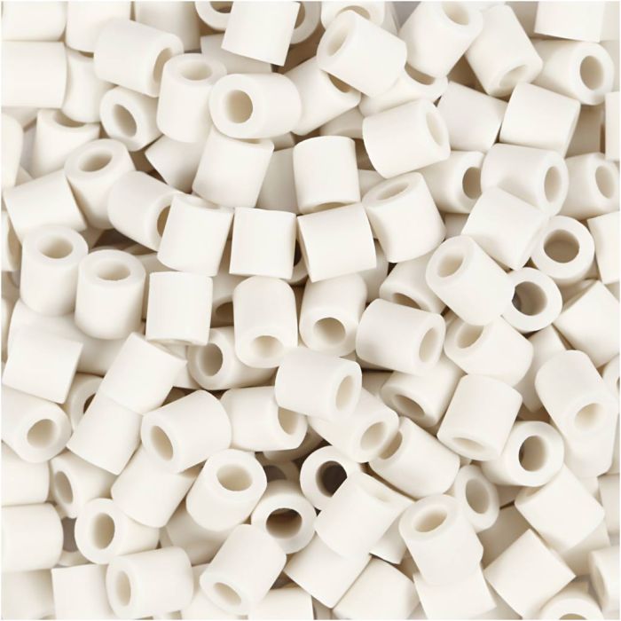 NABBI BioBeads, size 5x5 mm, hole size 2,5 mm, medium, white, 1000 pc/ 1 pack