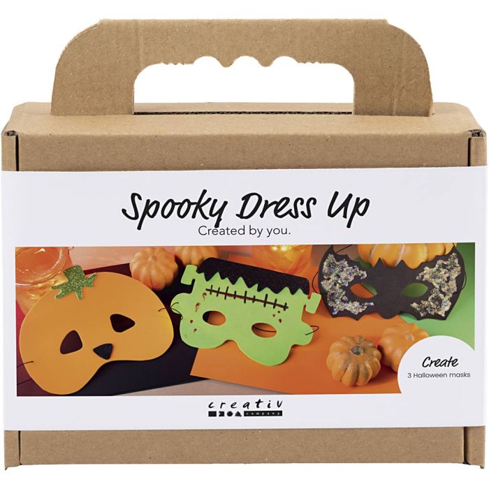 Mini Craft Kit Spooky Dress-Up, Masks, halloween colours, 1 pack