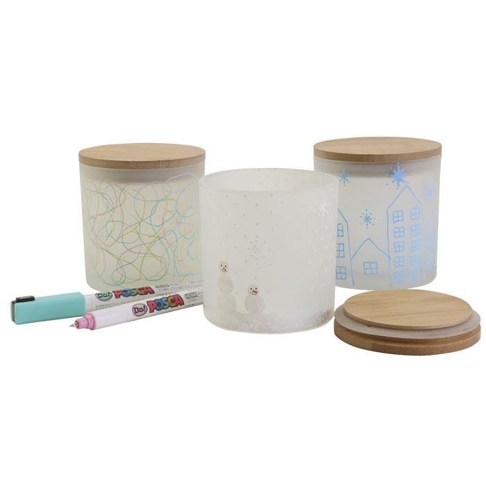 Decorative storage jars with beautiful designs