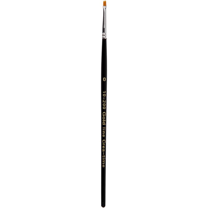 Nylon Brushes, flat, 0, L: 18,5 cm, W: 1 mm, 12pc/ 1 pack