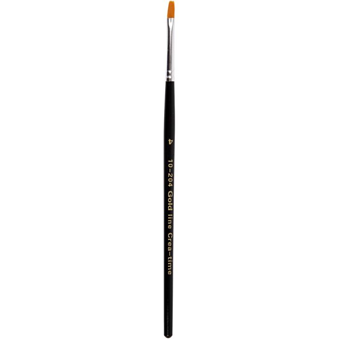 Nylon Brushes, flat, no. 4, L: 18,5 cm, W: 2 mm, 12 pc/ 1 pack
