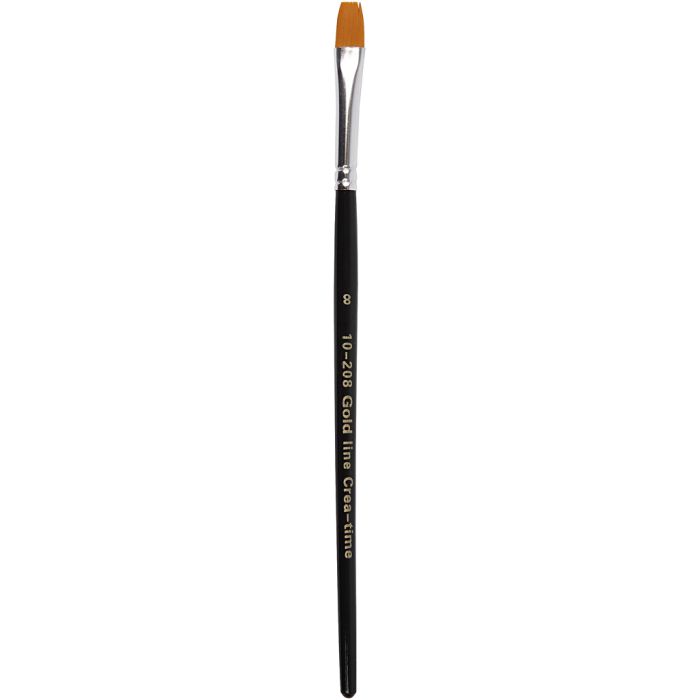 Nylon Brushes, 8, L: 18,5 cm, W: 8 mm, flat, 12pc/ 1 pack