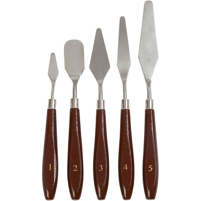 Pallette Set, L: 17-23 cm, W: 1,5-2,5 cm, 5 pc/ 1 pack
