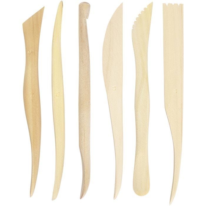 Modelling Sticks, L: 15 cm, 6pc/ 1 pack