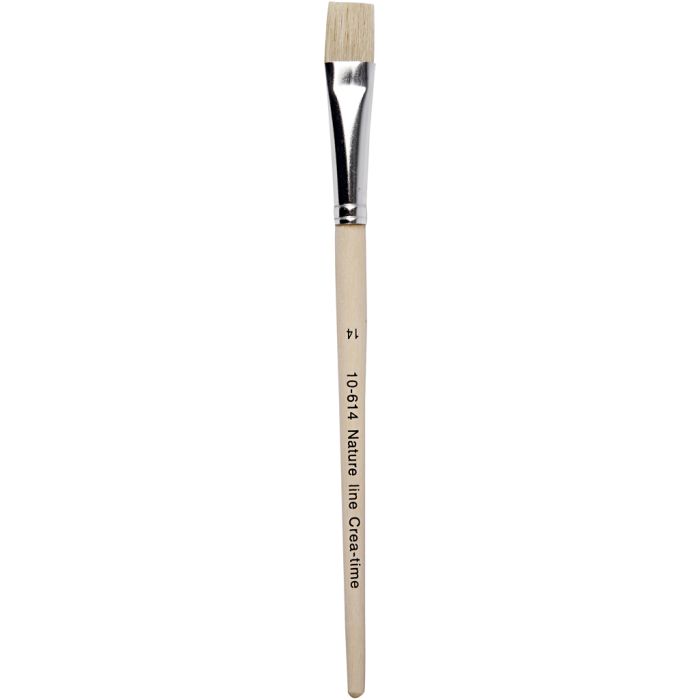 Nature Line Brushes, 14, L: 20 cm, W: 15 mm, flat, 12pc/ 1 pack