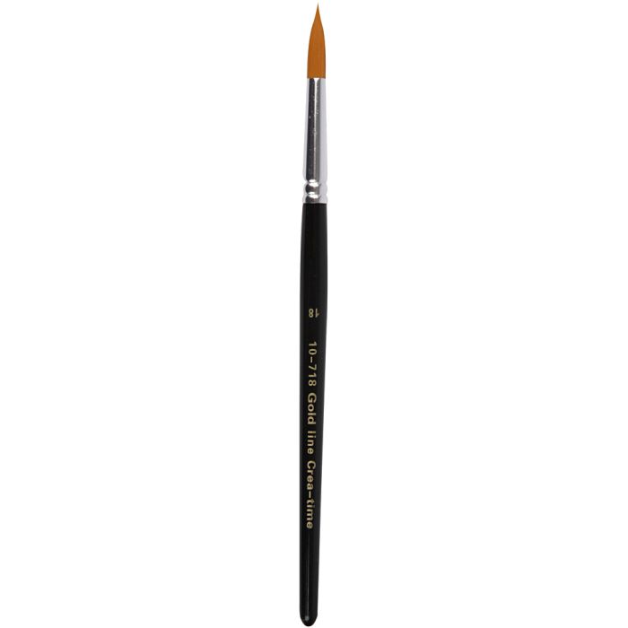 Nylon Brushes, no. 18, L: 20 cm, W: 7 mm, round, 6 pc/ 1 pack
