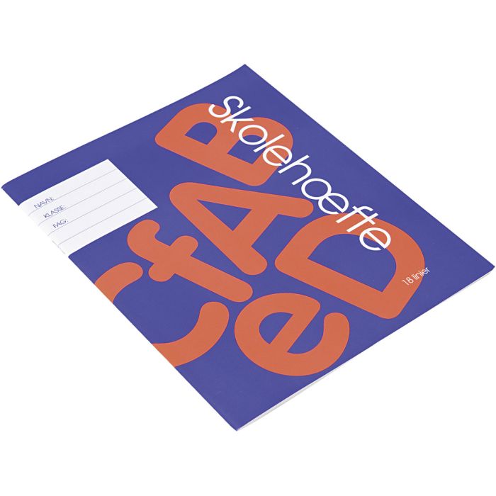 School exercise book , 18 lines, A5, size 14,8x21 cm, Number of pages 64, 200 pc/ 1 pack