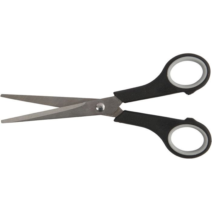 General Purpose Scissors, L: 17 cm, Both Left and Right, 1 pc