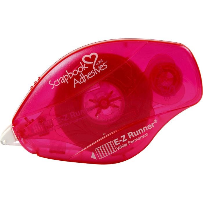 E-Z Runner®, strips, permanent glue, W: 8 mm, 15 m/ 1 roll