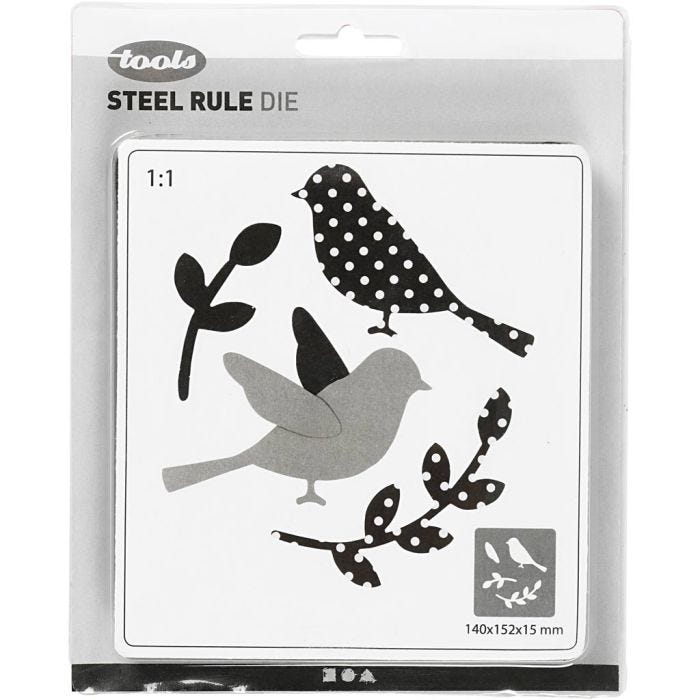 Steel Ruled Die, tag, size 14x15,25 cm, thickness 15 mm, 1 pc