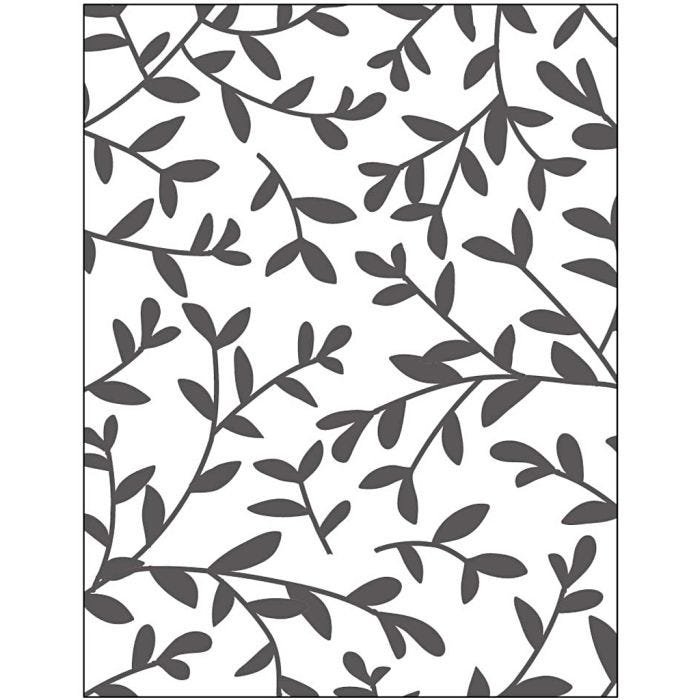 Embossing Folder, sprouts, size 11x14 cm, thickness 2 mm, 1 pc