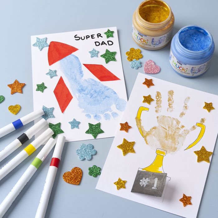 Personal picture with hand and footprint