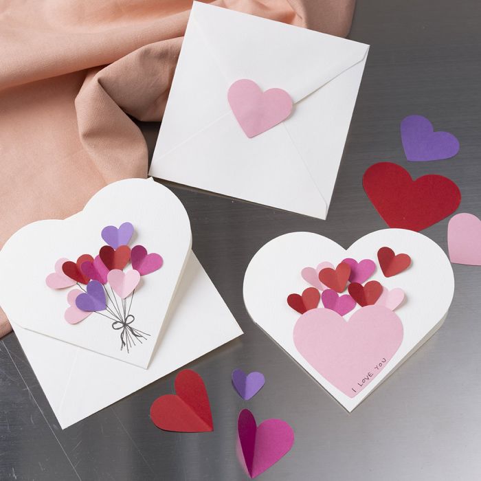 Heart-shaped card