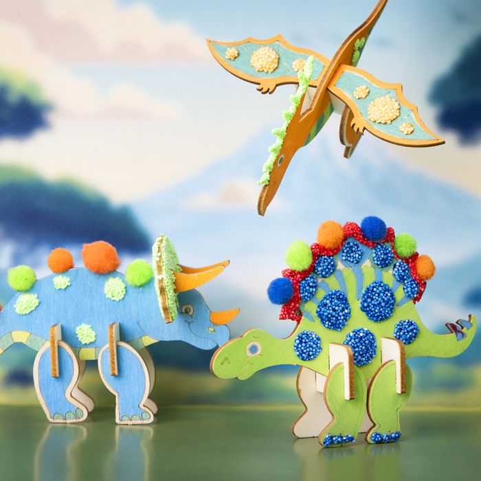 Imaginative dinosaurs with cool 3D effects