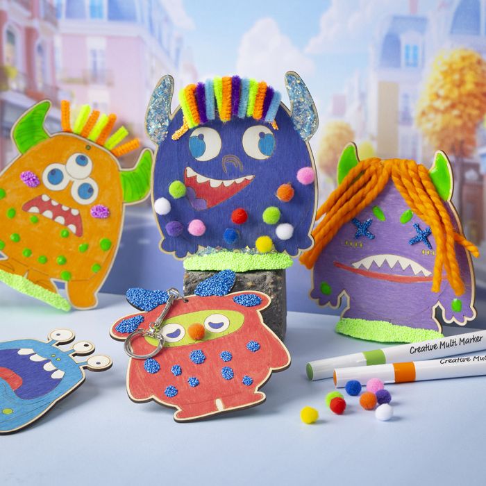 Fun, crazy and colourful monsters